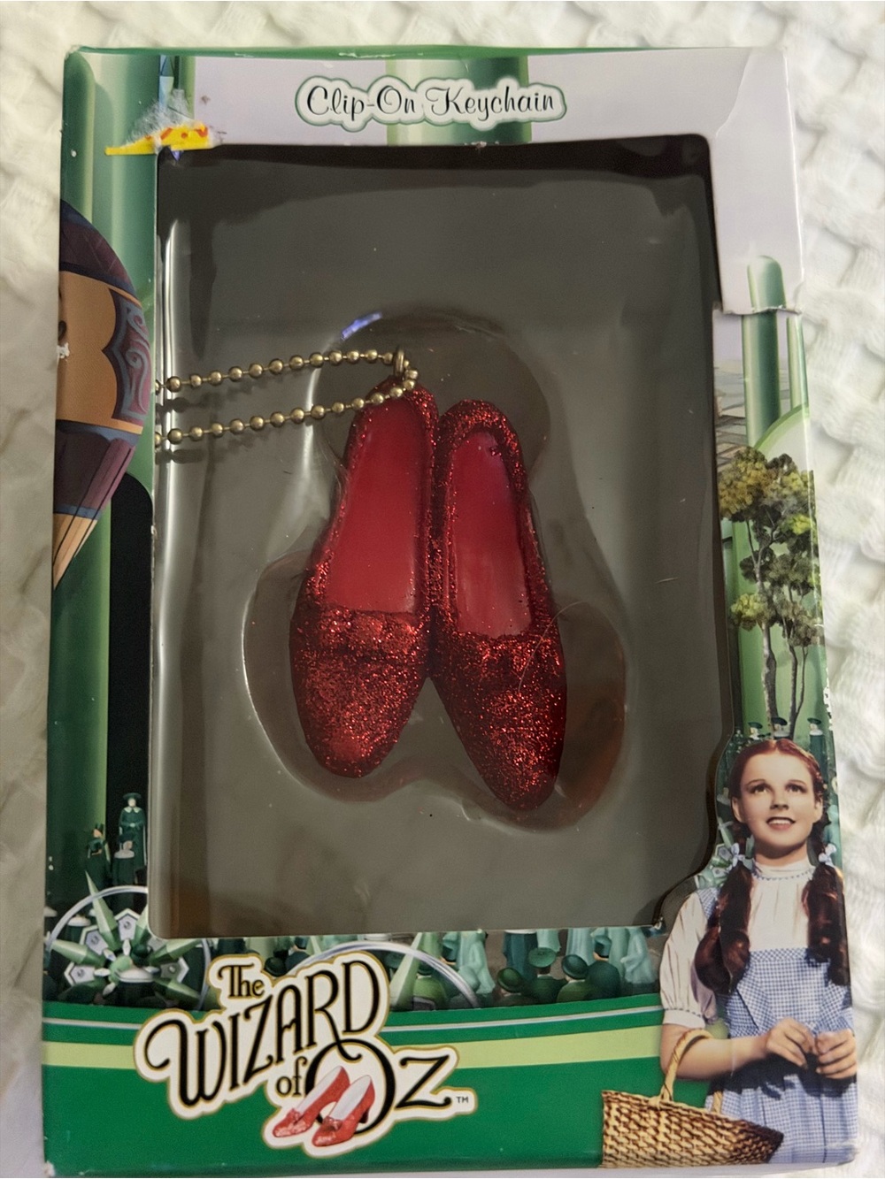 Wizard of Oz - Dorothy's Ruby Red Slippers Shoes Keychain/new
